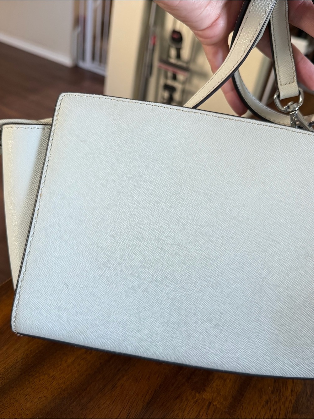 Michael Kors Cream Studded Crossbody Shoulder Bag - Picture 2 of 4